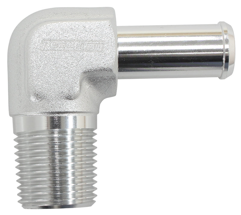 90 Deg 1/8" NPT To -4 100/450 Series Braided Hose AN Size AF842-04ANS - Aeroflow