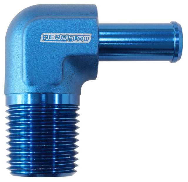 90 Deg 3/8" NPT To -6 100/450 Series Braided Hose AN Size AF842-06-06AN - Aeroflow