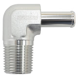 90 Deg 3/8" NPT To -6 100/450 Series Braided Hose AN Size AF842-06-06ANS - Aeroflow