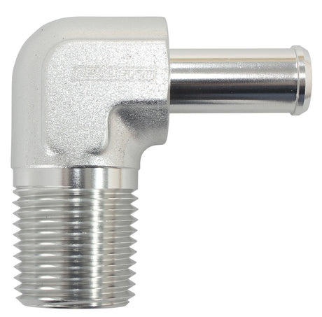 90 Deg 1/2" NPT To -8 100/450 Series Braided Hose AN Size AF842-08-08ANS - Aeroflow