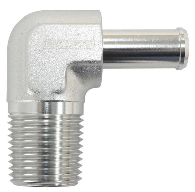 90 Deg 1/2" NPT To -8 100/450 Series Braided Hose AN Size AF842-08-08ANS - Aeroflow