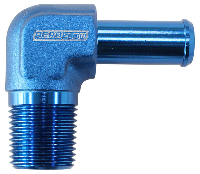 90 Deg 3/8" NPT To -8 100/450 Series Braided Hose AN Size AF842-08AN - Aeroflow