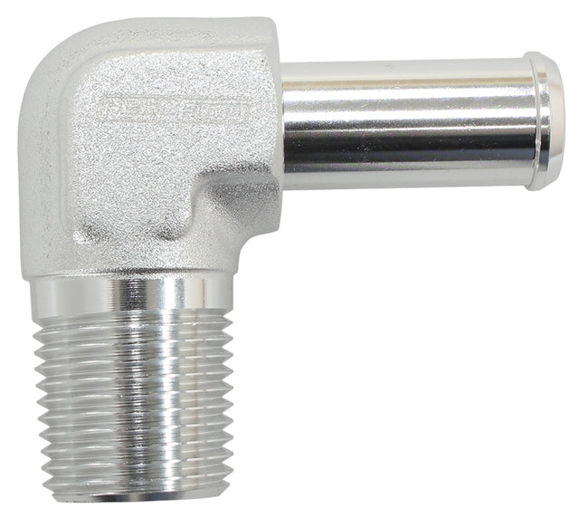 90 Deg 1/2" NPT To -10 100/450 Series Braided Hose AN Size AF842-10ANS - Aeroflow