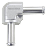 90 Degree 1/2" Barb Both Ends Silver 1/2" / 12.7mm Barbs AF843-08S - Aeroflow