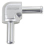 90 Degree 3/4" Barb Both Ends Silver 3/4" / 19mm Barbs AF843-12S - Aeroflow