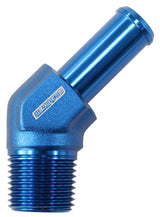45 Deg 1/8" NPT To -4 100/450 Series Hose Blue Suits Braided AF845-04AN - Aeroflow