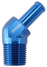 45 Deg 3/8" NPT To -6 100 / 450 Series Braided Hose AN Size AF845-06-06AN - Aeroflow