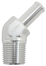 45 Deg 3/8" NPT To -6 100 / 450 Series Braided Hose AN Size AF845-06-06ANS - Aeroflow