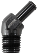 45 Deg 3/8" NPT To -10 100/450 Series Hose Black Suit Braided AF845-06-10ANBLK - Aeroflow