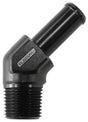 45 Deg 1/2" NPT -10 100/450 Series Braided Hose AN Size AF845-10ANBLK - Aeroflow