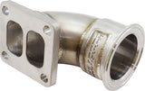 GM LS T4 Straight Mount S/S Adapter V-Band To T4 Turbo Manifold AF8470-2005 - Aeroflow