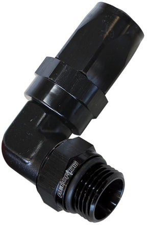 90 Deg -8 Hose To Male -10 Thread Black AF849-08-10BLK - Aeroflow