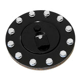 Black Aluminium Fuel Cap *Anodised Black*-Gasket-Bolts AF85-2000BLK - Aeroflow