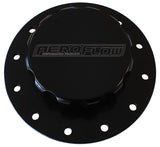 Billet Alloy Fuel Cell Screw On Cap Black Gaskets Bolts AF85-2002BLK - Aeroflow
