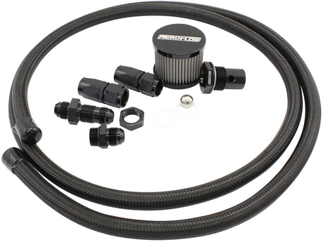 Fuel Cell Breather Kit Setup Loop Roll Over -8AN Vent Valve AF85-2020 - Aeroflow
