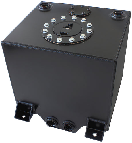 Black Alloy Fuel Cell 19 Litre 5 Us Gallons With Cavity/Sump AF85-2050ABLK - Aeroflow