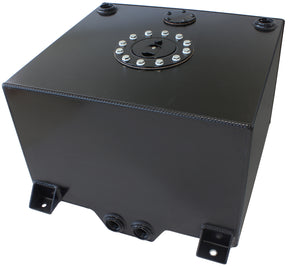 Black Alloy Fuel Cell 38 Litre 10 Us Gallons With Cavity/Sump AF85-2100ABLK - Aeroflow