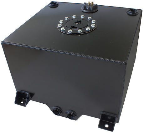 Black Alloy Fuel Cell 57 Litre 15 Us Gallons With Cavity/Send AF85-2150ASBLK - Aeroflow