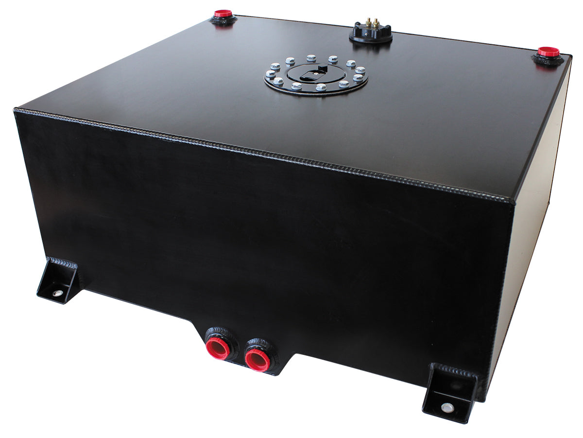 Black Alloy Fuel Cell 75 Litre 20 Us Gallons With Cavity/Send AF85-2200ASBLK - Aeroflow