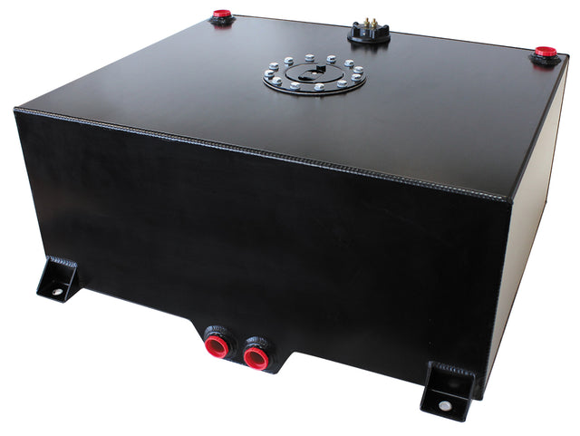 Black Alloy Fuel Cell 75 Litre 20 Us Gallons With Cavity/Send AF85-2200ASBLK - Aeroflow