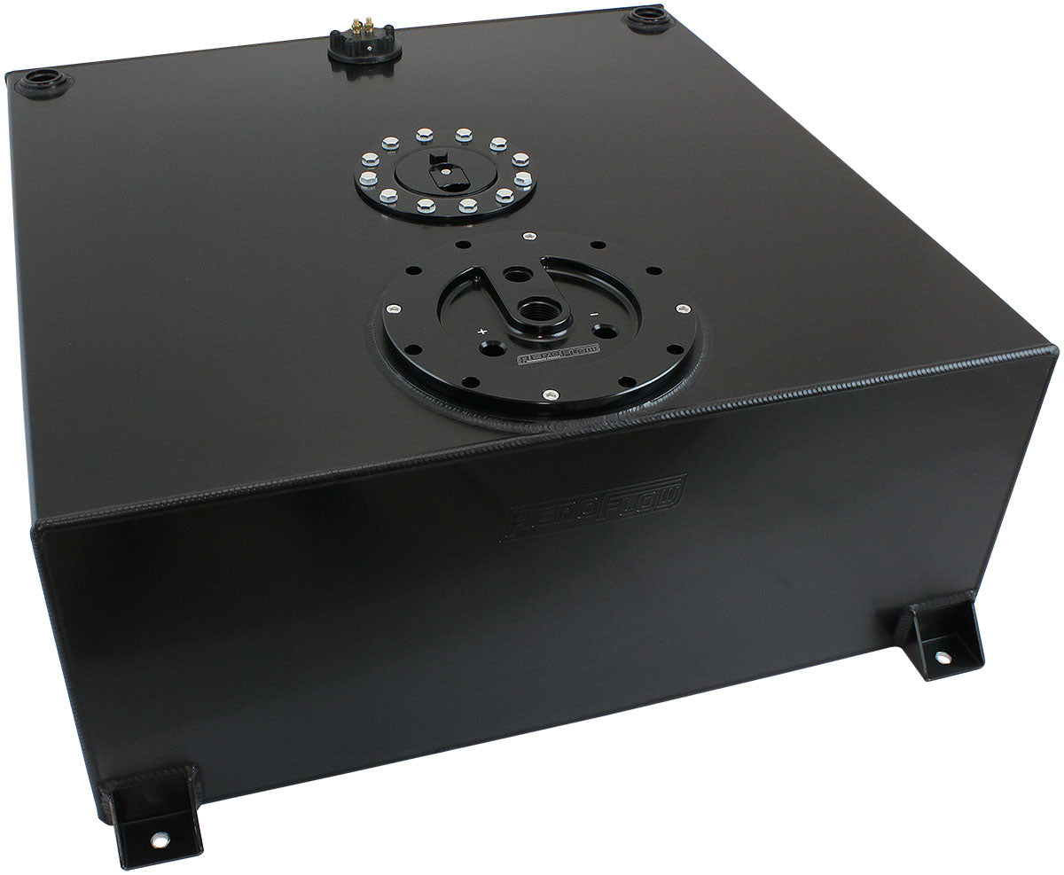 Alloy Fuel Cell 100L 3 x Pumps 26 Us Gal 60mm Triple Hanger AF85-4090ASBLK - Aeroflow