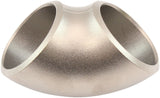 1-3/8" Stainless 90 Deg 1.0D Radius Bend Turbo Manifold Exhaust Pipe Steam Steel AF8503-1625S AF8503-1625SS - Aeroflow