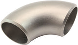 1-3/8" Stainless 90 Deg 1.5D Radius Bend Turbo Manifold Exhaust Pipe Steam Steel AF8513-1625S AF8513-1625SS - Aeroflow