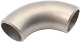 1-3/8" Stainless 90 Deg 2.0D Radius Bend Turbo Manifold Exhaust Pipe Steam Steel AF8523-1625S AF8523-1625SS - Aeroflow