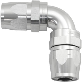 90 Deg -10AN To -10AN Cutter Full Flow Double Hose Ends AF853-10-10S - Aeroflow