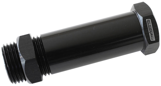 -6ORB Through Frame Fitting 2-3/8" Length Throug Rails Etc AF877-06BLK - Aeroflow