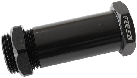 -8ORB Through Frame Fitting 2-3/8" Length Throug Rails Etc AF877-08BLK - Aeroflow