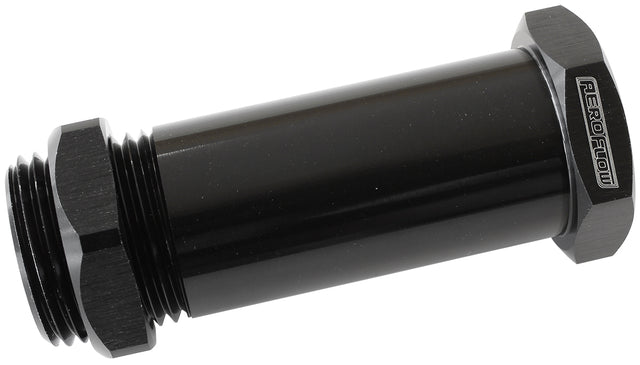 -8ORB Through Frame Fitting 2-3/8" Length Throug Rails Etc AF877-08BLK - Aeroflow