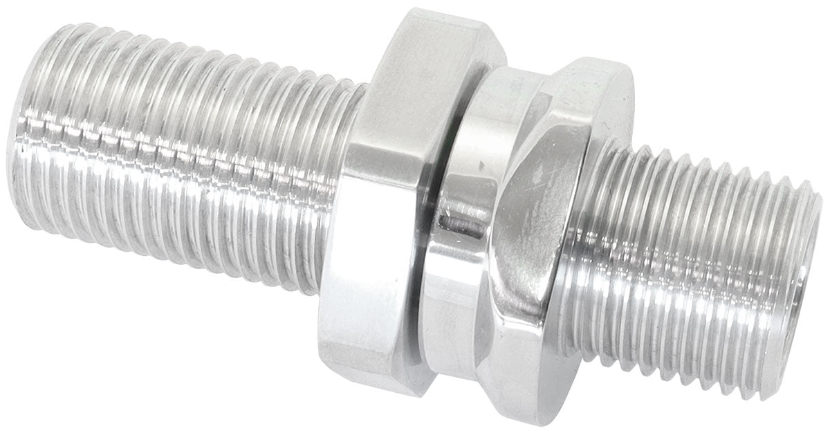 Billet Bulkhead Inserts #6 Ac Fitting Both Sides Polished AF88-2010 - Aeroflow