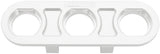 Billet Bulkhead Plate 3 Port Modular Universal Polished AN Ac AF88-2020 - Aeroflow