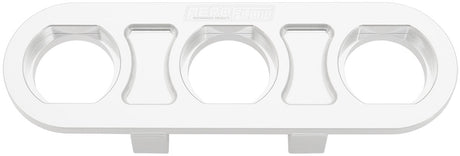 Billet Bulkhead Plate 3 Port Modular Universal Polished AN Ac AF88-2020 - Aeroflow