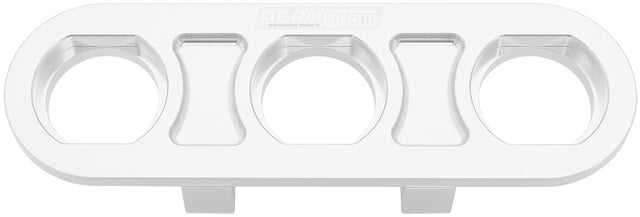Billet Bulkhead Plate 3 Port Modular Universal Polished AN Ac AF88-2020 - Aeroflow