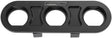 Billet Bulkhead Plate 3 Port Modular Universal Black AN Ac AF88-2020BLK - Aeroflow