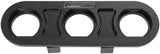 Billet Bulkhead Plate 3 Port Modular Universal Black AN Ac AF88-2020BLK - Aeroflow