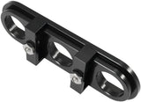 Billet Bulkhead Plate 3 Port Modular Universal Black AN Ac AF88-2020BLK - Aeroflow