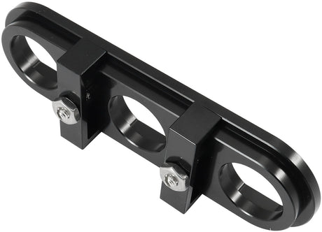 Billet Bulkhead Plate 3 Port Modular Universal Black AN Ac AF88-2020BLK - Aeroflow