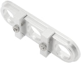Billet Bulkhead Plate 3 Port Modular Universal Polished AN Ac AF88-2020 - Aeroflow