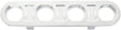 Billet Bulkhead Plate 4 Port Modular Universal Polished AN Ac AF88-2021 - Aeroflow