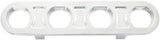 Billet Bulkhead Plate 4 Port Modular Universal Polished AN Ac AF88-2021 - Aeroflow