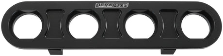 Billet Bulkhead Plate 4 Port Modular Universal Black AN Ac AF88-2021BLK - Aeroflow
