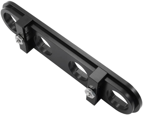 Billet Bulkhead Plate 4 Port Modular Universal Black AN Ac AF88-2021BLK - Aeroflow