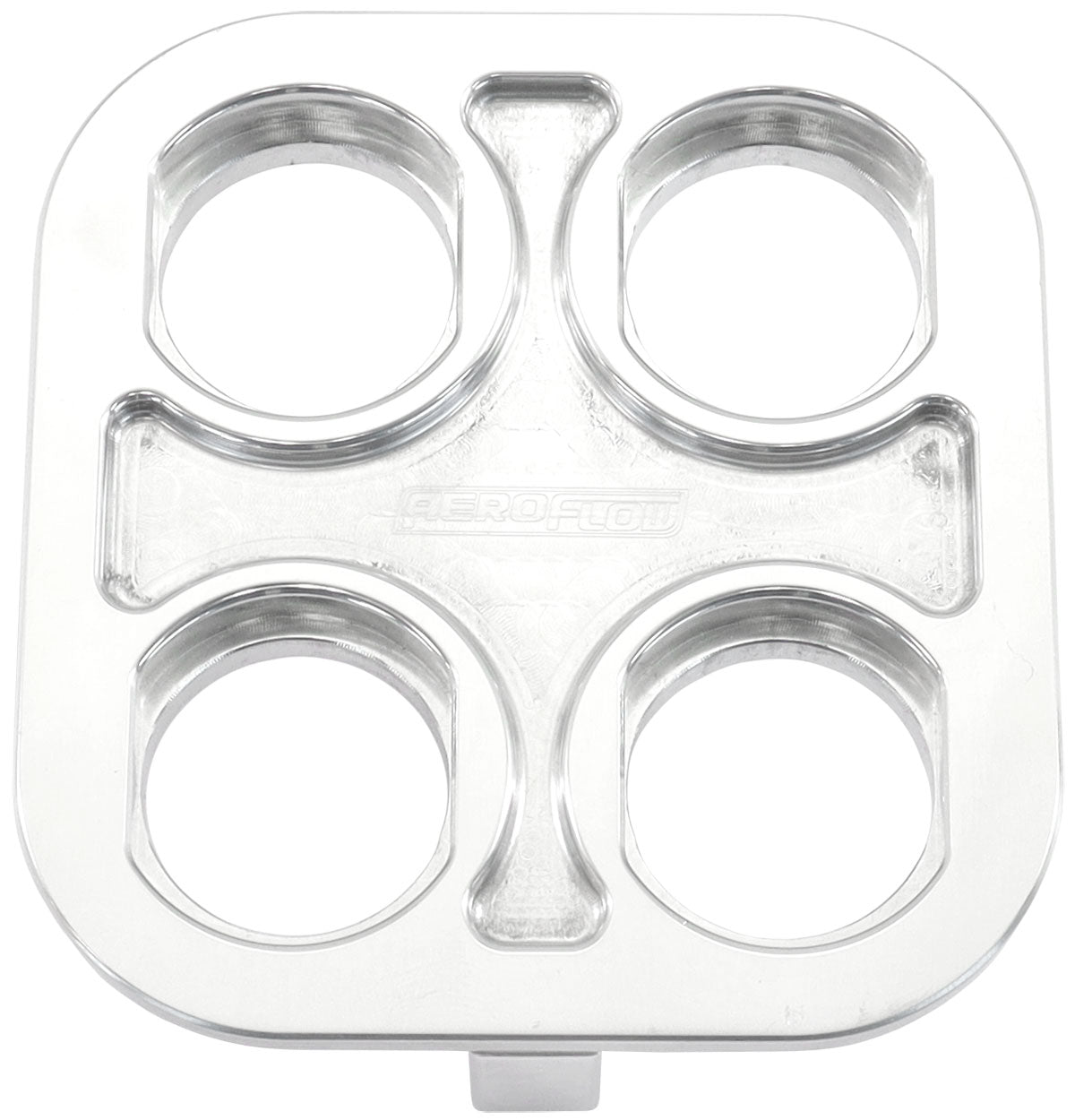 Billet Bulkhead Plate 4 Port Square Modular Universal Pol AN Ac - AF88-2021 AF88-2022 - Aeroflow