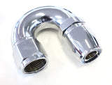 Elite 180 Deg -10AN Hose End Elite Show Quality Full Flow AF886-10 - Aeroflow