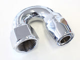 Elite 180 Deg -12AN Hose End Elite Show Quality Full Flow AF886-12 - Aeroflow