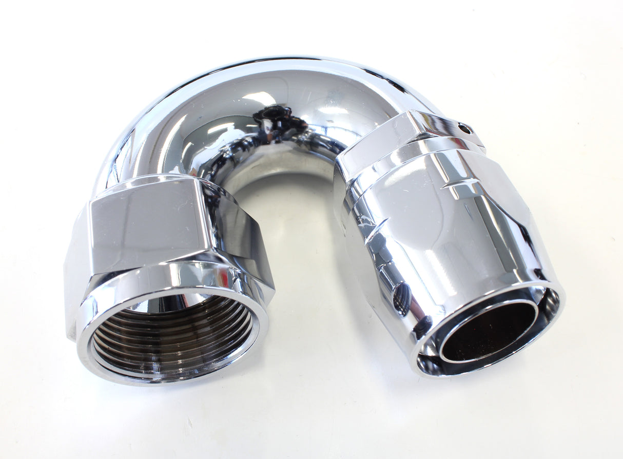 Elite 180 Deg -16AN Hose End Elite Show Quality Full Flow AF886-16 - Aeroflow