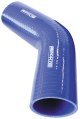 Silicone Hose 45 Deg; Blue I.D 1.25" 32mm, Wall 4.5mm, 145mm Leg AF9002-125 - Aeroflow